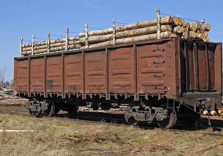 Перевозка ЛЕСА вагонами из Костромы в Крымский