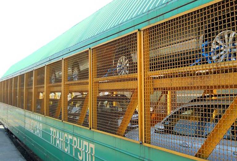Стоимость отправки жд сеткой легковой машины из Москвы в Бишкек